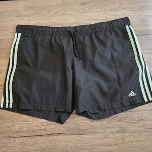 Women's Adidas Shorts Black/Mint Green Size XL